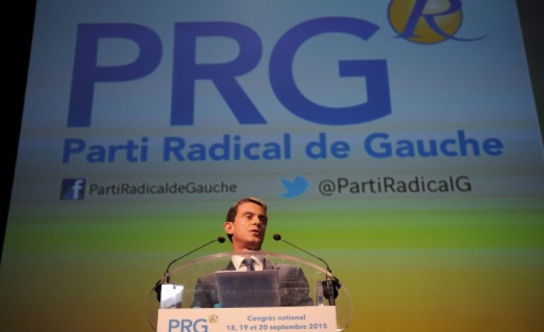 Montpellier (AFP). Devant le PRG, dernier allié du PS, Valls défend l'unité de la gauche et Macron