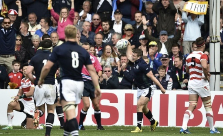 Gloucester (Royaume-Uni) (AFP). Mondial de rugby: l'Ecosse éteint le buzz japonais