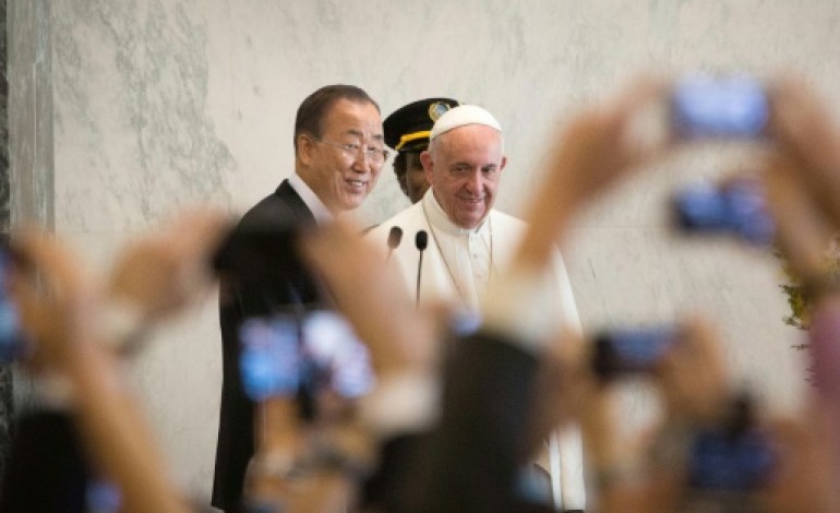 New York (AFP). Le pape demande à l'ONU des accords sur le climat et dénonce le narcotrafic