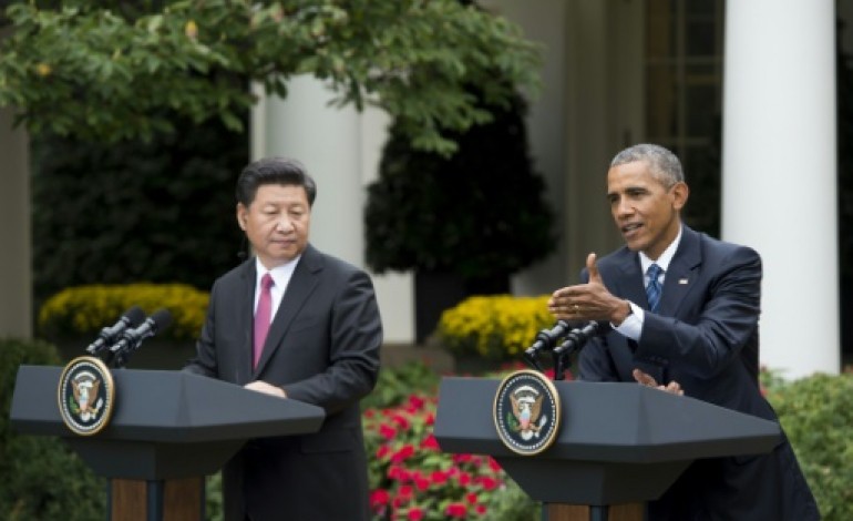 Washington (AFP). Maison blanche: Obama et Xi avancent sur le climat,  tensions persistantes