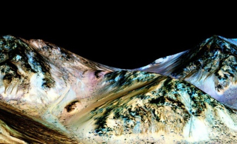 Washington (AFP). Des preuves d'eau liquide sur Mars aujourd'hui, annonce la Nasa