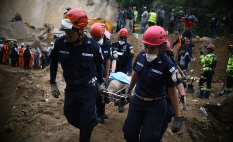 Santa Ctarina Pinula (Guatemala) (AFP). Guatemala: au moins 56 morts dans le glissement de terrain