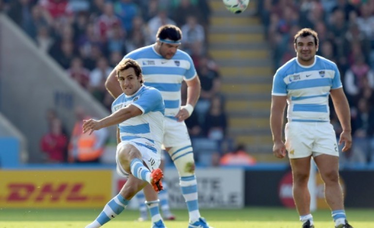Leicester (Royaume-Uni) (AFP). Mondial de rugby: les Pumas entrevoient les quarts