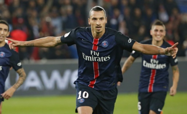 Paris (AFP). PSG: Ibrahimovic bat avec 110 buts le record de Pauleta 