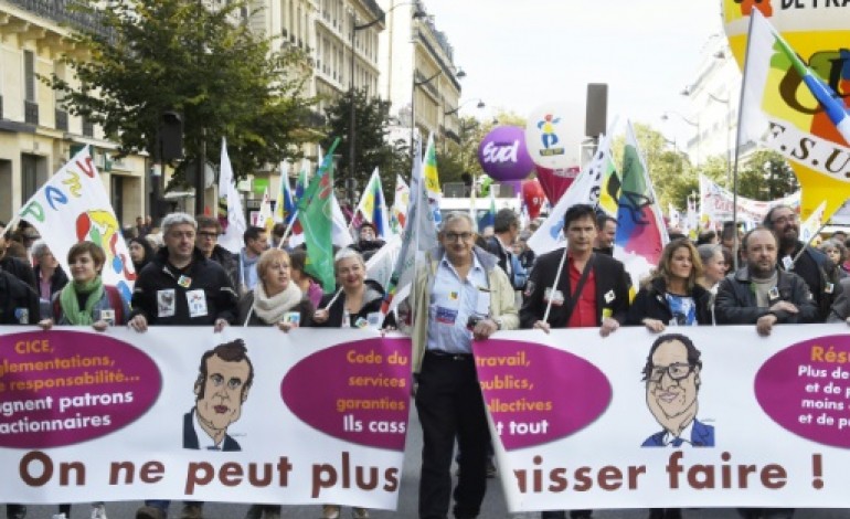 Paris (AFP). Modeste mobilisation syndicale pour dire non aux réformes du gouvernement