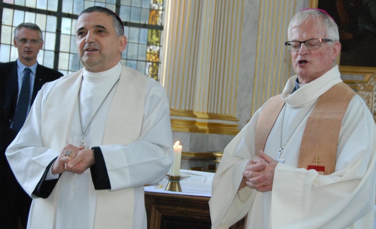 Le nouvel archevêque du diocèse de Rouen Dominique Lebrun est arrivé 