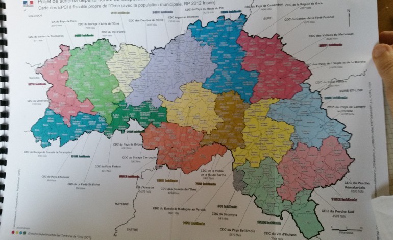 La nouvelle carte de l'intercommunalité ornaise