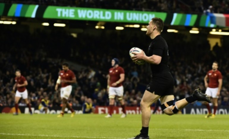 Cardiff (Royaume-Uni) (AFP). Mondial de rugby: le XV de France humilié en quarts par les All Blacks (62-13)