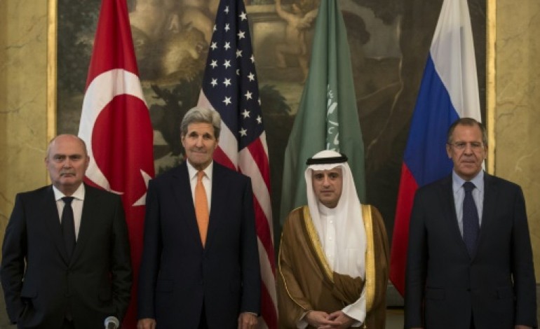 Vienne (AFP). Syrie: réunion au sommet inédite entre Washington, Moscou, Ryad et Ankara
