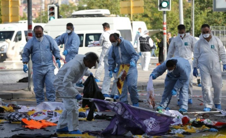 Ankara (AFP). Turquie: l'attentat suicide qui a fait 102 morts à Ankara commandité par l'EI 