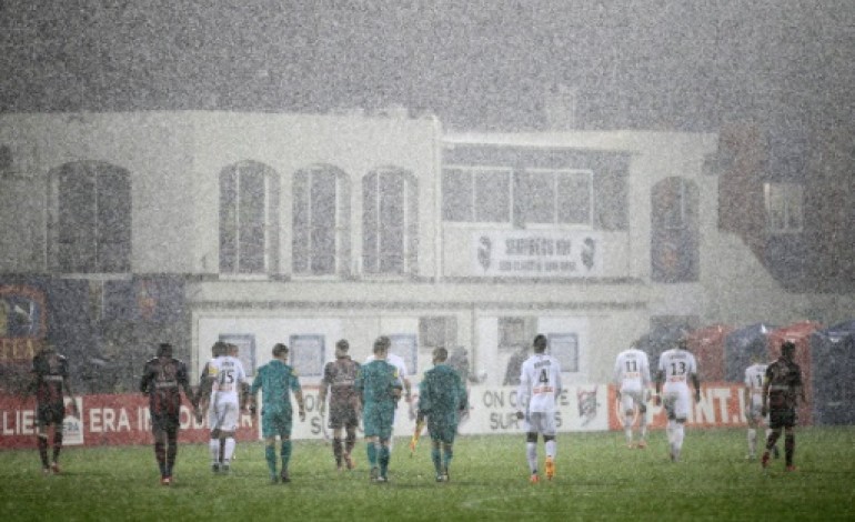 Ajaccio (AFP). Coupe de la Ligue: GFC Ajaccio-Guingamp arrêté par la pluie et reporté