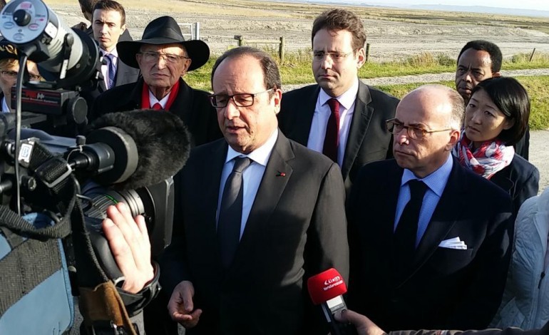 François Hollande au Mont-Saint-Michel 