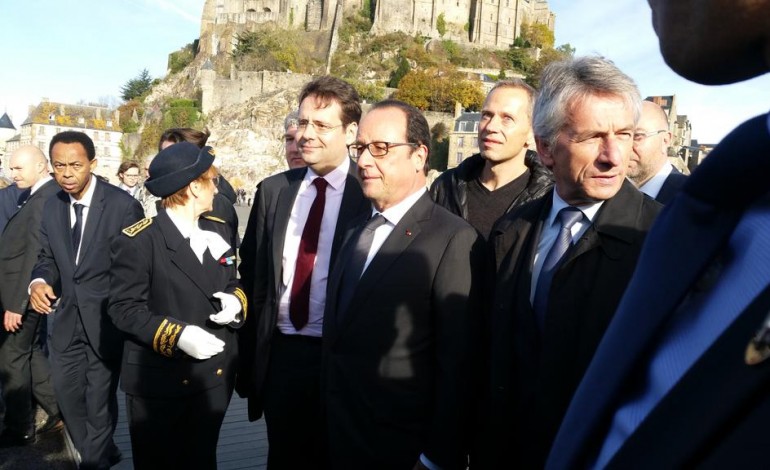 Une matinée avec François Hollande au Mont-Saint-Michel