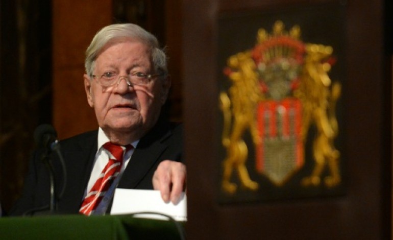 Berlin (AFP). Décès de Helmut Schmidt, chancelier de la Realpolitik