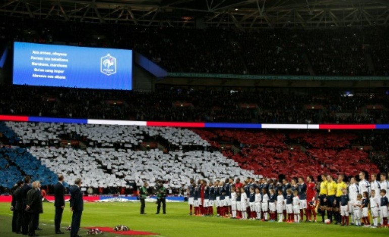 Londres (AFP). Angleterre-France: et la Marseillaise submergea Wembley 