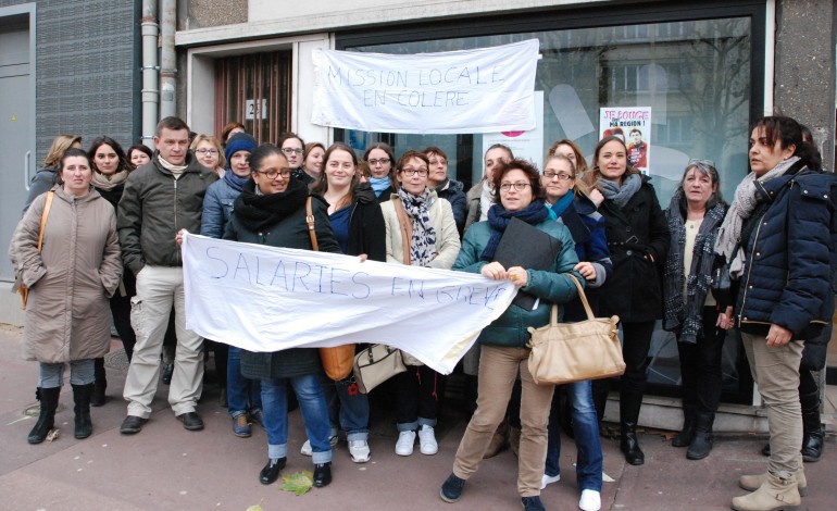 La grogne des salariés en grève de la Mission Locale à Rouen