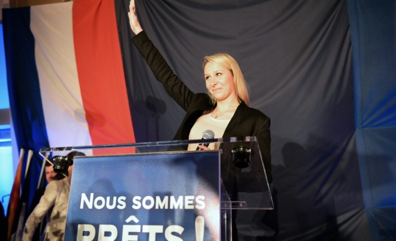Le Pontet (France) (AFP). Paca: joie des partisans de Marion Maréchal Le Pen au Pontet 
