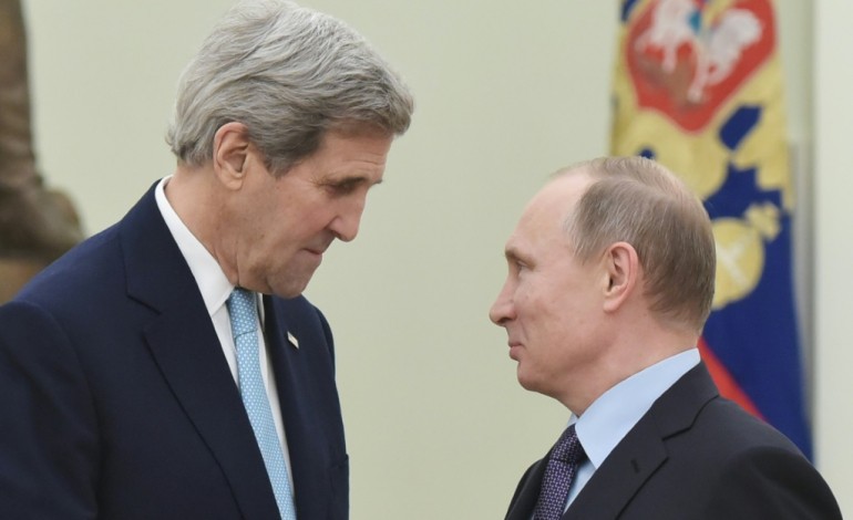 Moscou (AFP). Guerre en Syrie: Poutine reçoit Kerry pour entendre les propositions américaines
