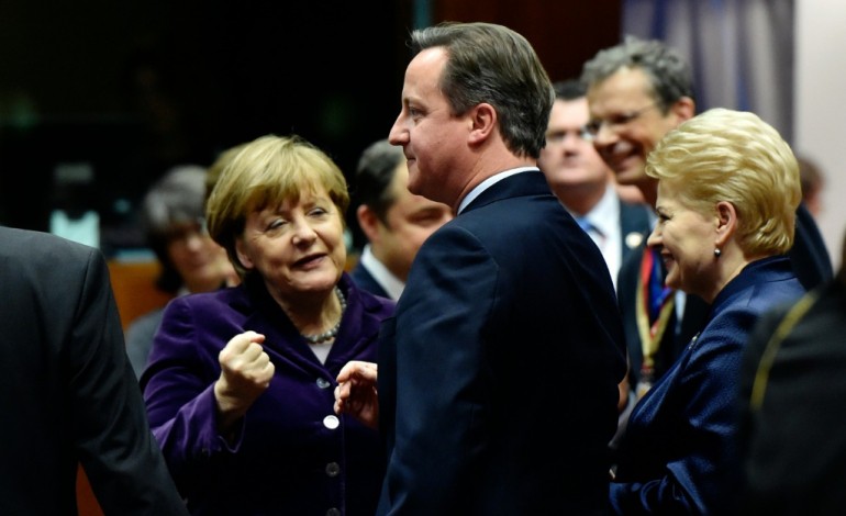Londres (AFP). Royaume-Uni: Cameron sort rassuré du sommet européen