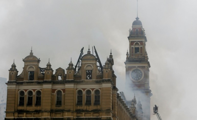 Sao Paulo (AFP). Brésil: un incendie a détruit le Musée de la Langue portugaise de Sao Paulo