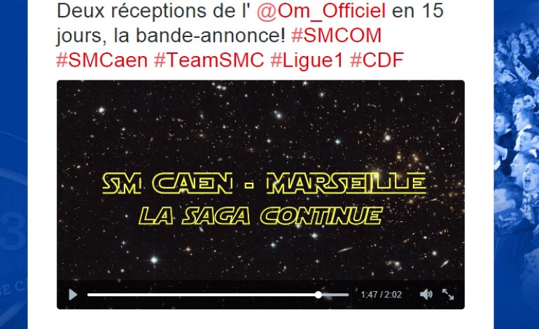 Le SM Caen dévoile une vidéo Star Wars pour ses deux matchs contre Marseille