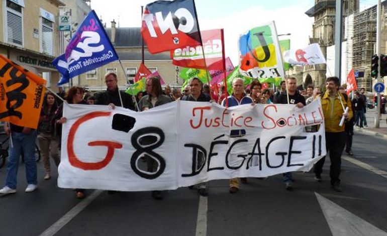 Faible mobilisation des anti-G8 à Caen
