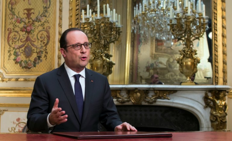 Paris (AFP). Le terrorisme, fil rouge des v?ux de François Hollande