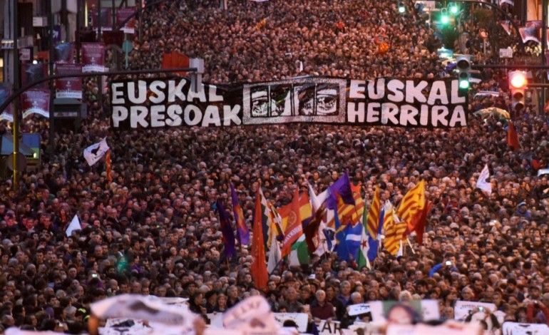 Madrid (AFP). ETA: mobilisation en France et en Espagne pour les prisonniers basques