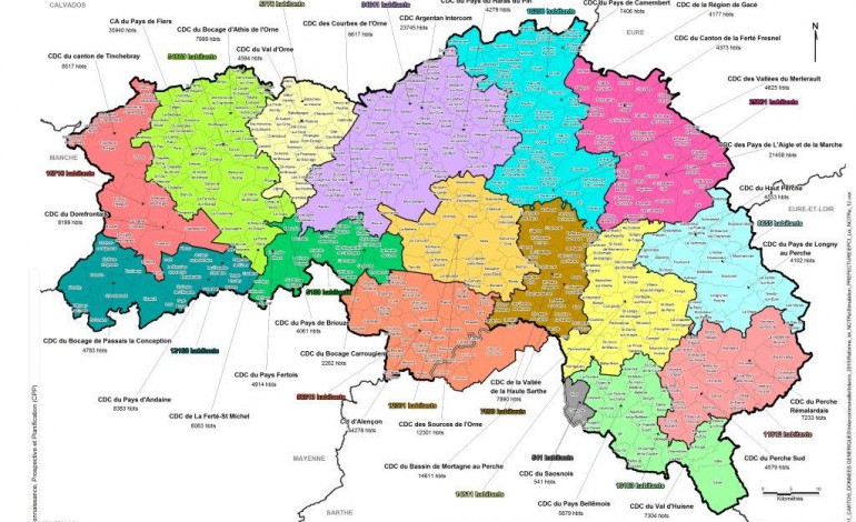 La nouvelle carte de l'intercommunalité ornaise a été adoptée