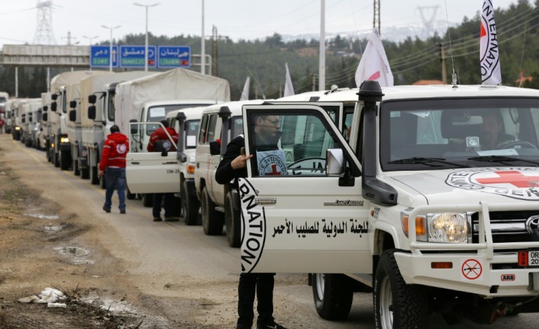Damas (AFP). Syrie: un nouveau convoi d'aide humanitaire se dirige vers Madaya 