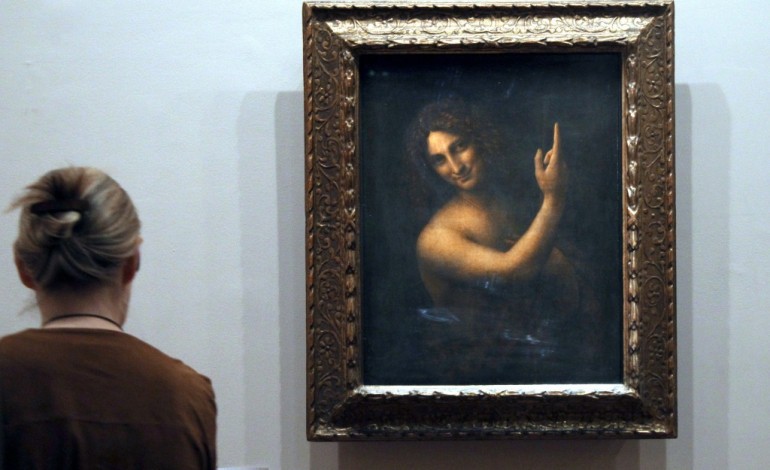 Paris (AFP). Devenu presque invisible, le Saint Jean Baptiste de Vinci va être restauré

