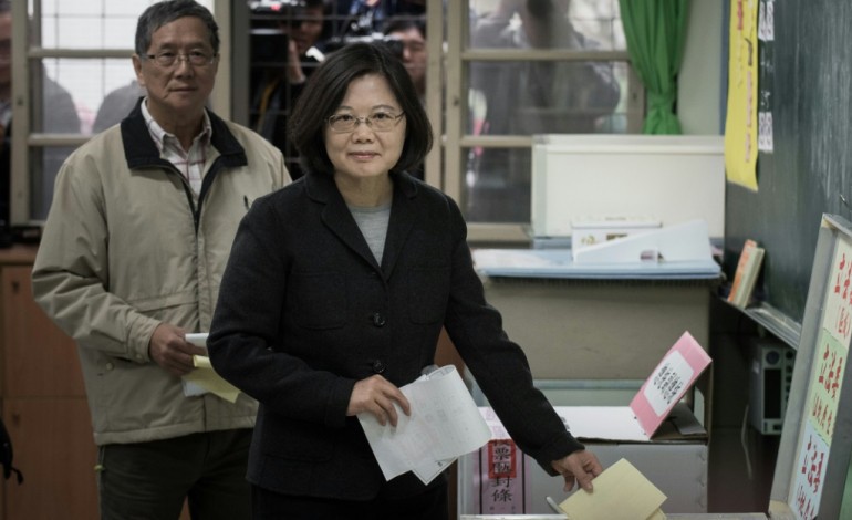 Taipei (AFP). Taïwan: la candidate de l'opposition en passe de remporter la présidentielle 