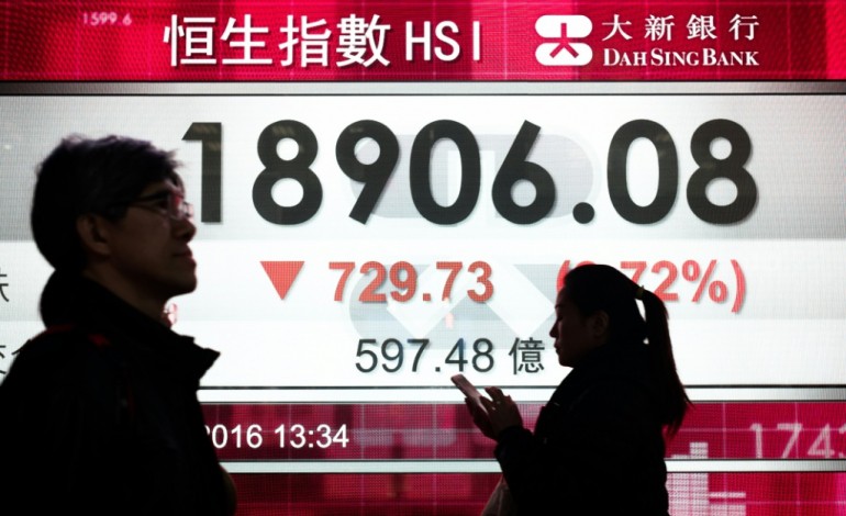 Hong Kong (AFP). Les marchés asiatiques plongent à nouveau plombés par le pétrole