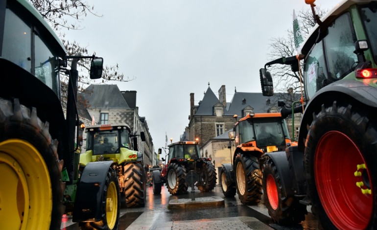 Rennes (AFP). Les manifestations d'agriculteurs se multiplient dans l'Ouest