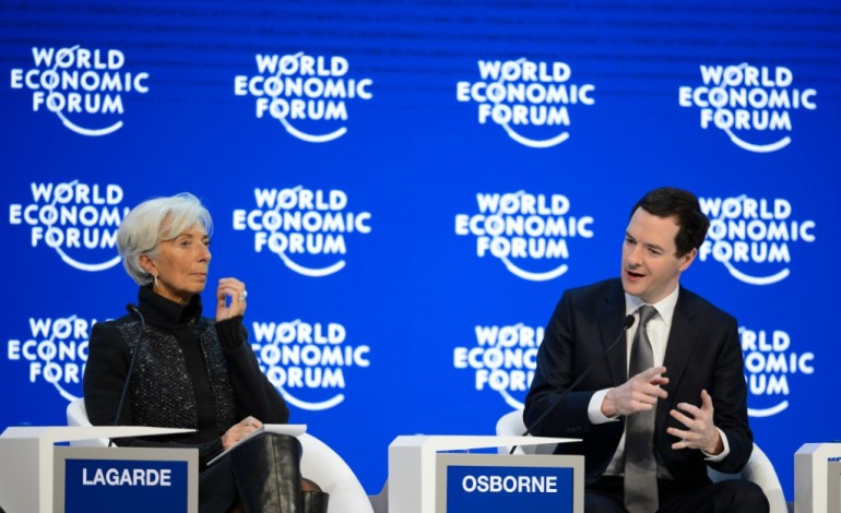 Davos (Suisse) (AFP). Christine Lagarde à Davos: la crise des migrants menace la survie de Schengen