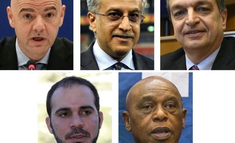 ZURICH (AFP). Fifa: les cinq candidats à la présidence confirmés