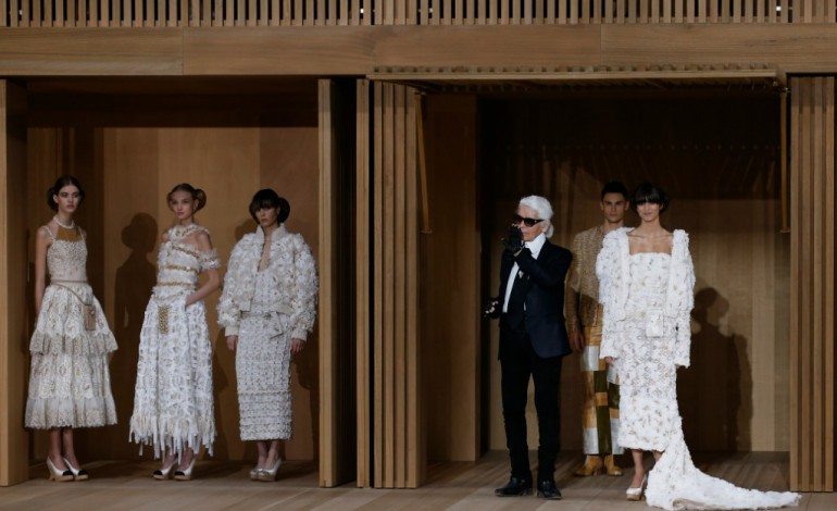 Paris (AFP). Haute couture: Chanel au naturel, dans un jardin zen