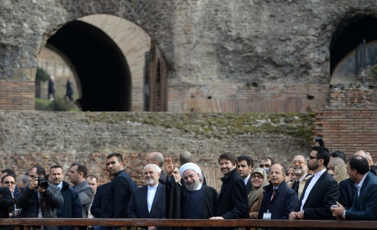 Rome (AFP). Après Rome, Rohani poursuit à Paris un rapprochement de l'Iran avec les puissances européennes
