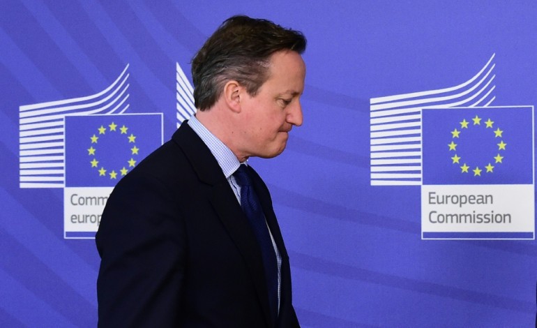 Londres (AFP). UE/Brexit: progrès insuffisants dans les discussions à Bruxelles, estime Cameron