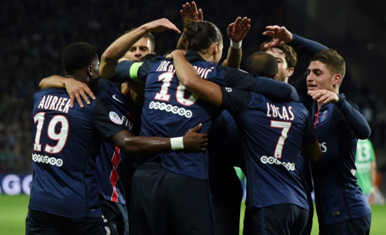 Saint-Étienne (AFP). Ligue 1: Paris, l'invincible armada à Saint-Etienne (2-0)
