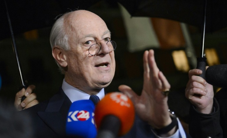 Genève (AFP). L'ONU suspend les discussions de Genève sur la Syrie jusqu'au 25 février