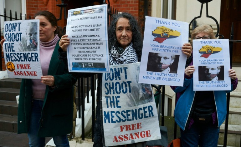 Londres (AFP). Assange: Londres rejette la décision de l'ONU sur la détention arbitraire