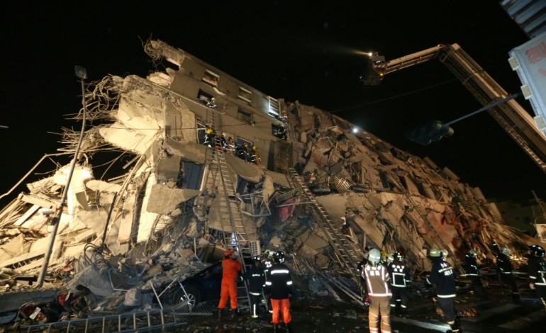 Taipei (AFP). Taïwan: un puissant séisme fait 5 morts et 300 blessés
