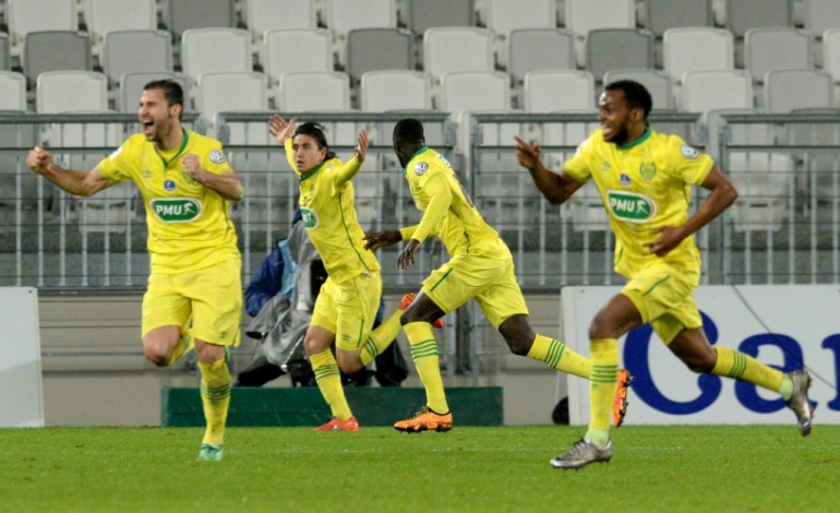 Paris (AFP). Coupe de France: Nantes renverse Bordeaux en 8es, ça passe pour Lorient et Saint-Etienne