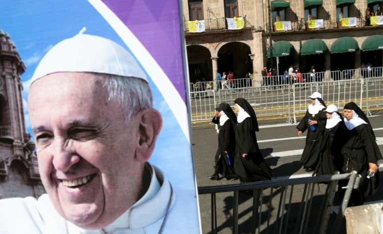 Morelia (Mexique) (AFP). Mexique: le pape se rend sur les terres de cartels pseudo-religieux