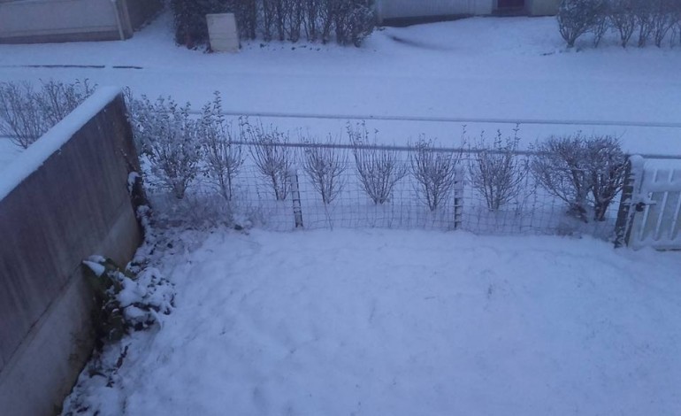 De la neige ce jeudi matin en Normandie (photos)