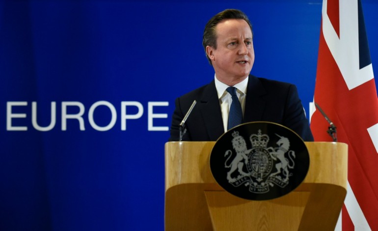 Bruxelles (AFP). Cameron recommandera le maintien du Royaume-Uni dans l'UE lors du référendum