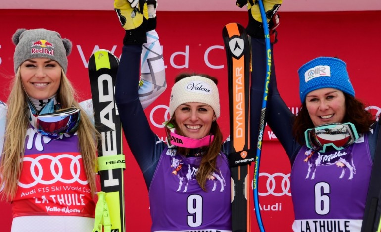 Rome (AFP). Ski: victoire pour Fanchini, petit Globe pour Vonn en descente à La Thuile
