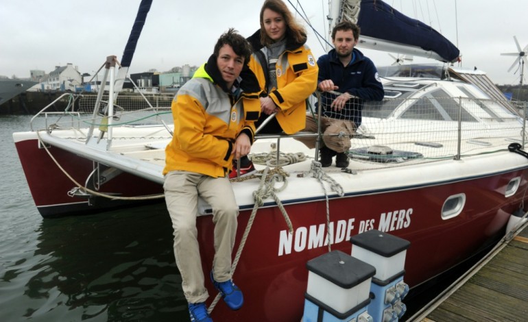 Concarneau (France) (AFP). Un catamaran-laboratoire pour découvrir les low tech autour du monde