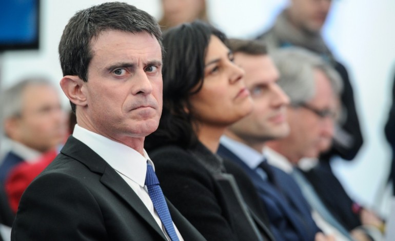 Paris (AFP). Projet loi Travail: Valls affirme qu'il ira jusqu'au bout 